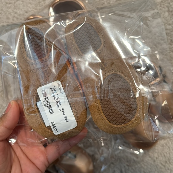 Rose Gold Riley T-straps - Picture 9 of 11